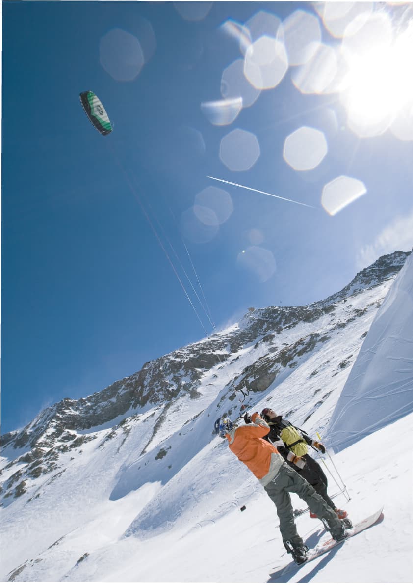 DECOUVERTE DU SNOWKITE EN SNOWBOARD, photo 2