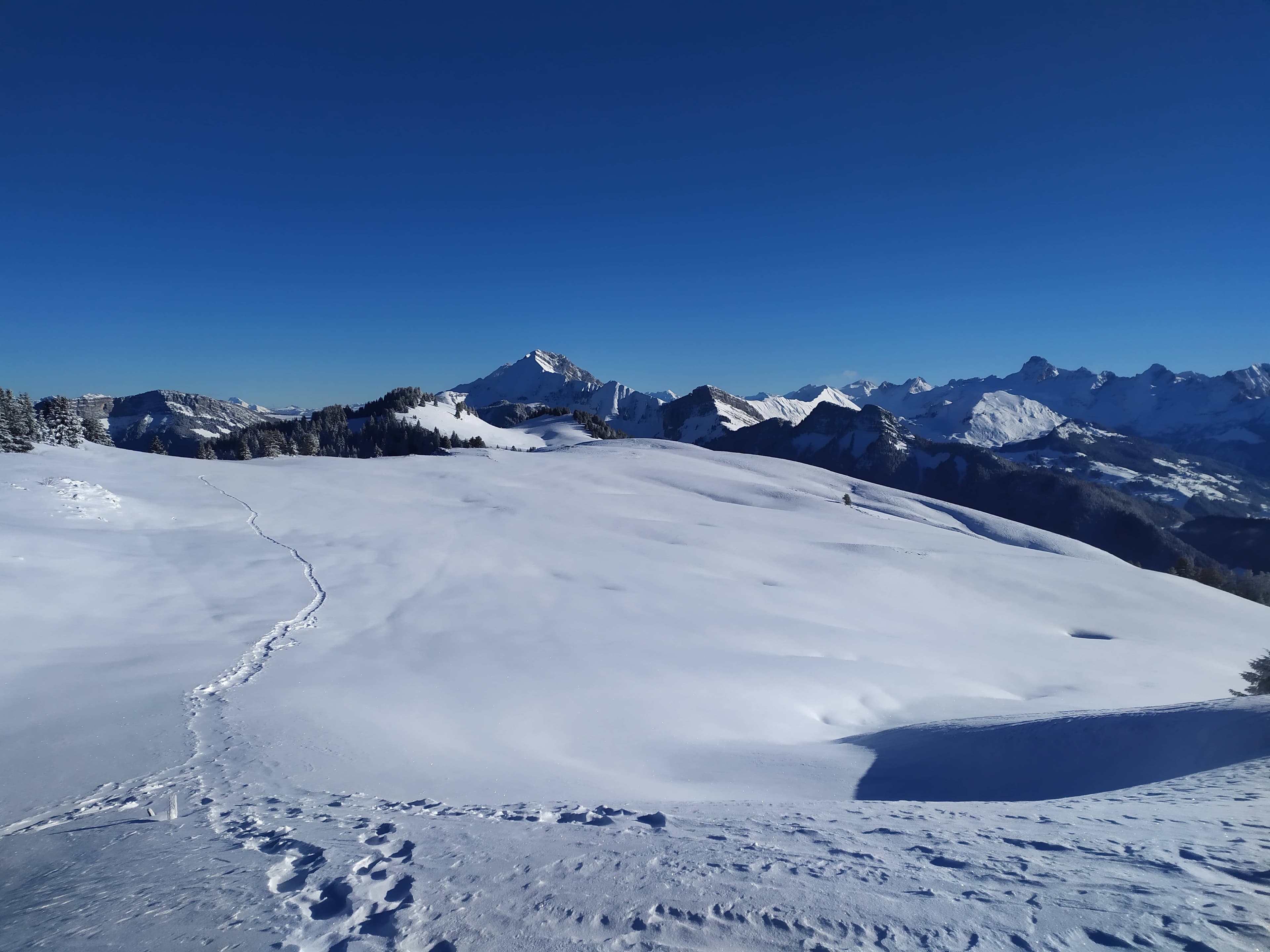 Raquettes en journée à la Montagne des Auges, photo 1