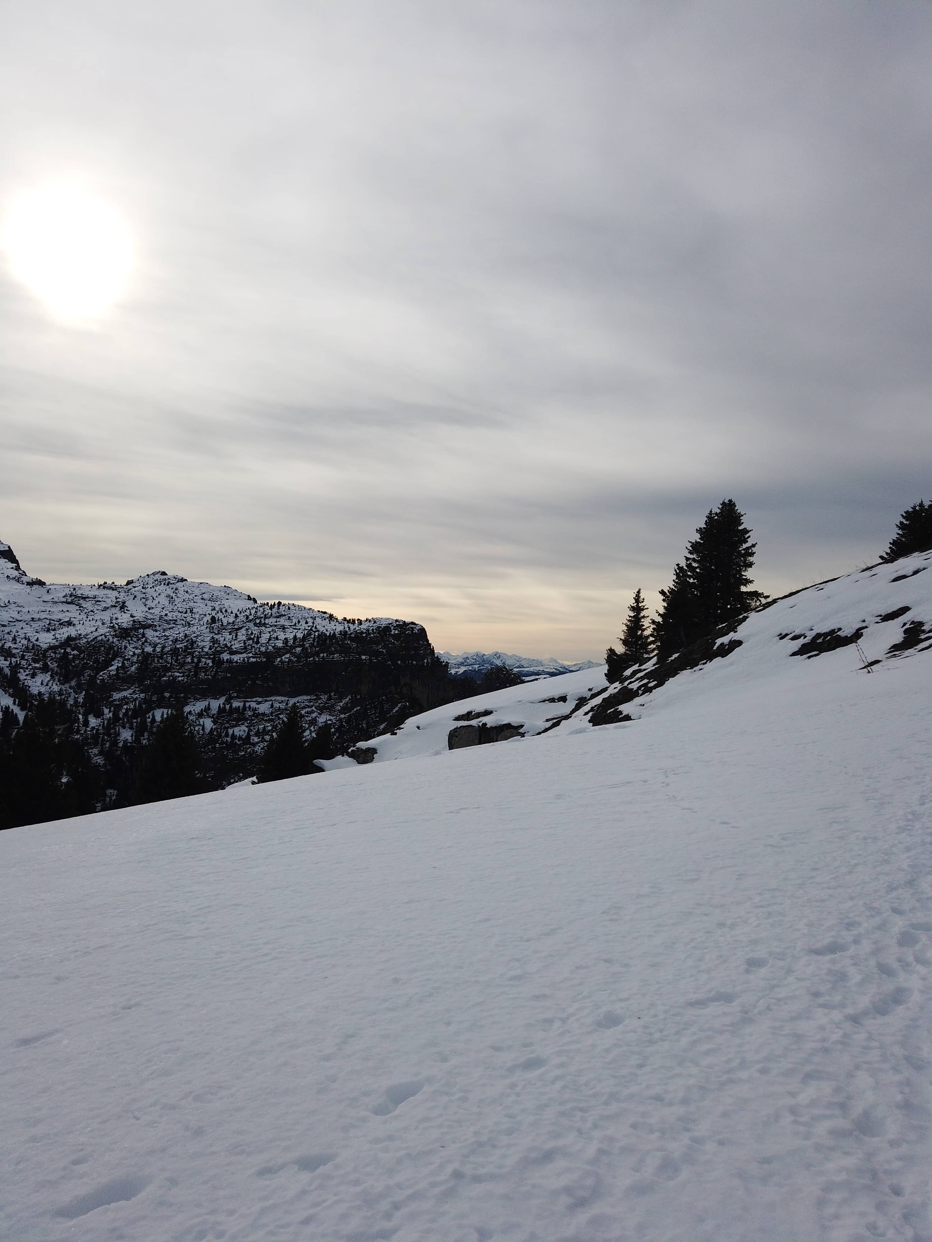 Raquettes en demi-journée au Col de Pierre Carrée · Raquettes à Samoëns